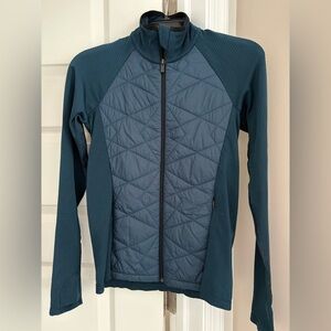 Athleta Blue/Green Teal Quilted Jacket